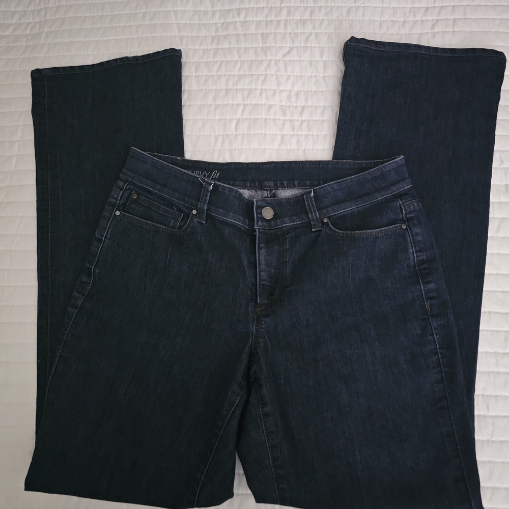 Women's Ann Taylor Dark Blue Curvy Fit Jeans